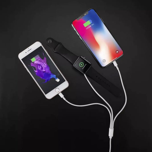 2-in-1 Charging Cable with Magnetic Wireless Dock