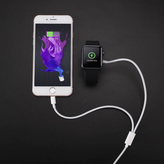 2-in-1 Charging Cable with Magnetic Wireless Dock